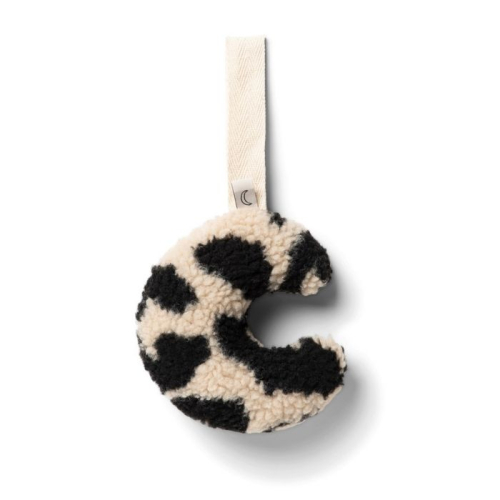 Speendoekje maan teddy leopard black & white Dappermaentje