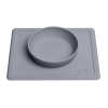 Siliconen kom met placemat Mini Bowl gray EZPZ