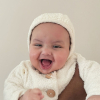 Babymuts Bonnet Teddy ecru (0-6 maanden) Ilmaha