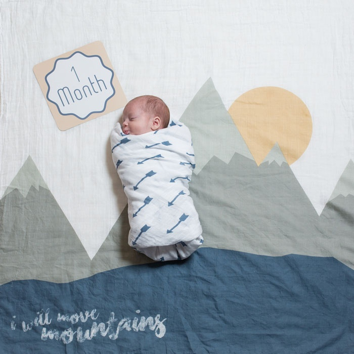 Baby milestone pakket Mountains Lulujo