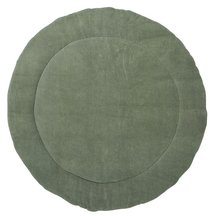 Boxkleed rond Knit forest Green (95cm) Meyco